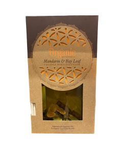 Diffusore con Bastoncini Mandarino e foglie di Alloro 150 ml